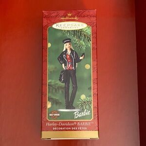 Hallmark Harley-Davidson Barbie Ornament - Black and Red